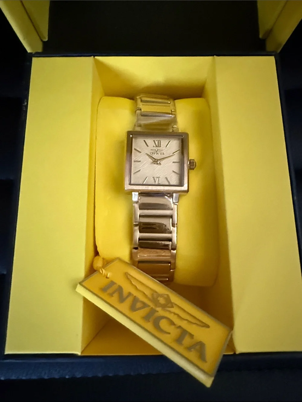 Invicta NEW with Box Angel Unisex Watch - 23 X 23mm, Gold